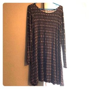 Old navy long sleeve T-shirt swing dress